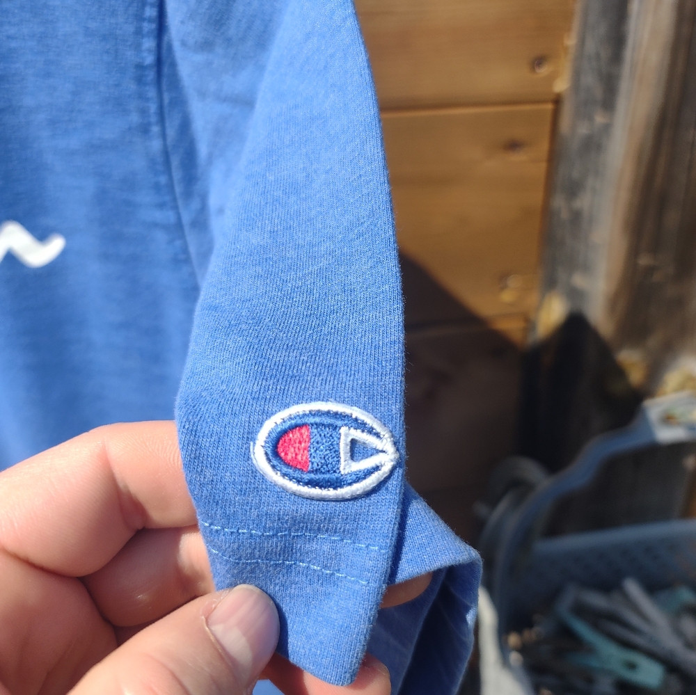 Champion T-shirt - Blue - Men's Large - Picture 3 of 5